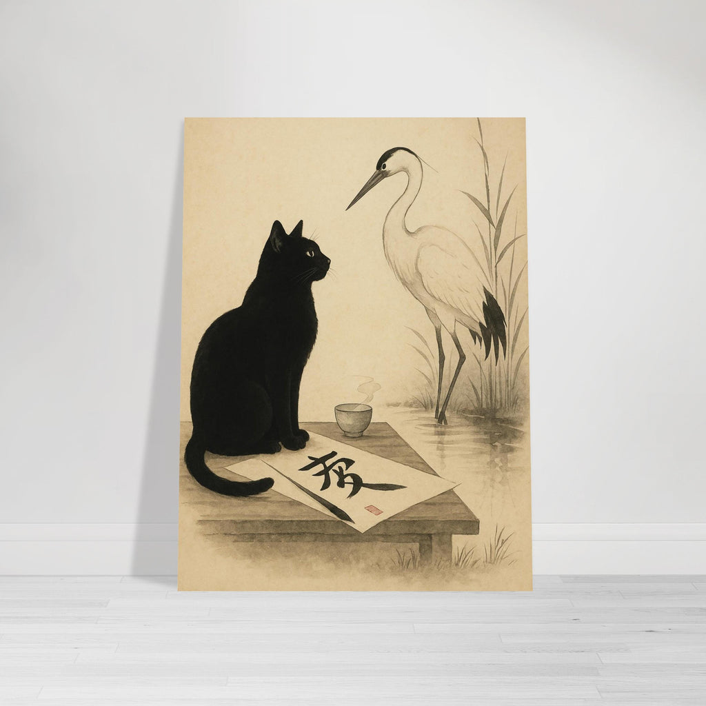 Cat and Crane