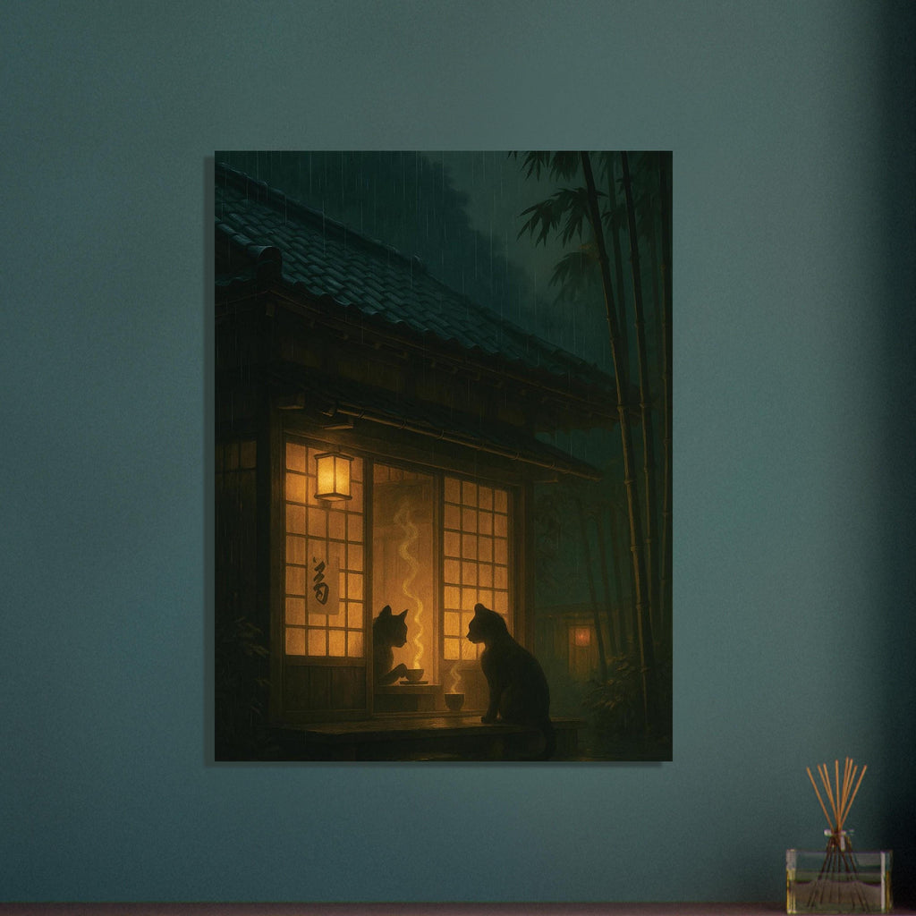 Rainy Japanese Tea House
