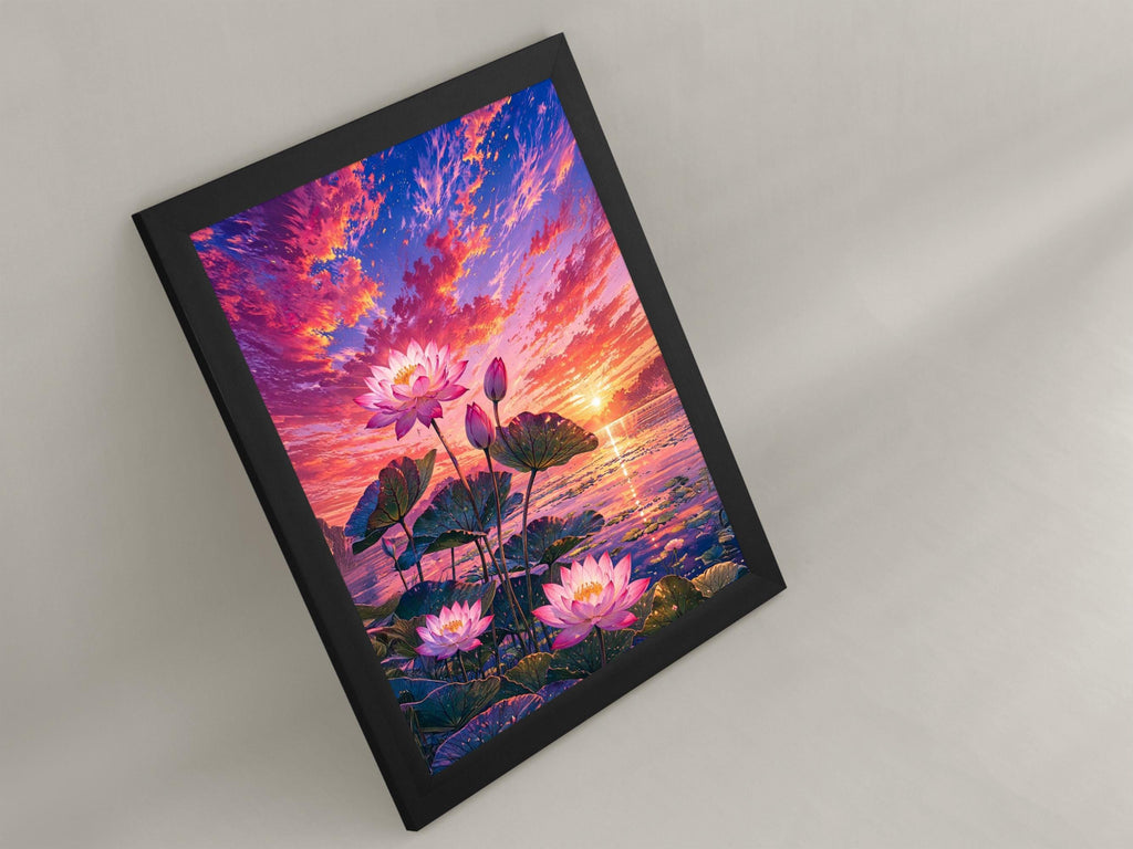 Sunset Lotus Pond