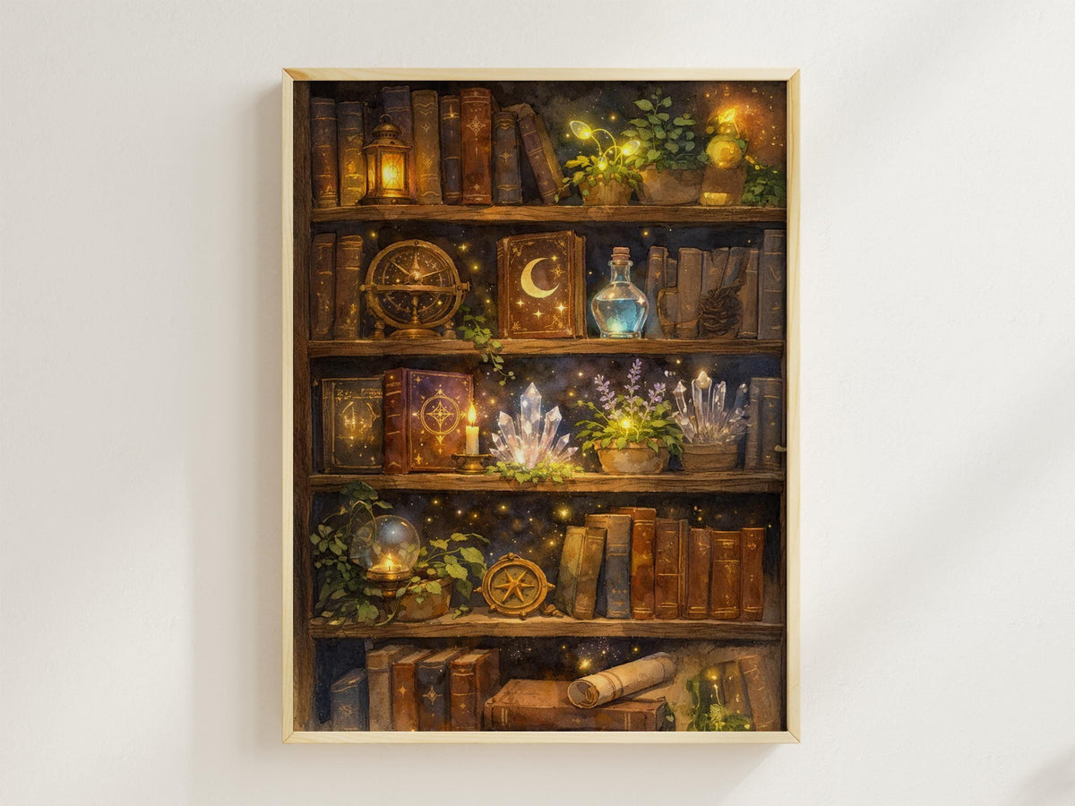 Magical Vintage Bookshelf