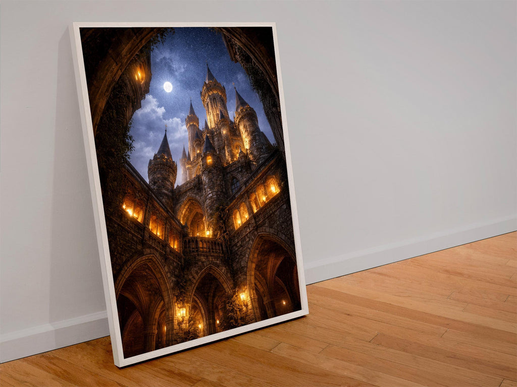 Moonlit Medieval Castle