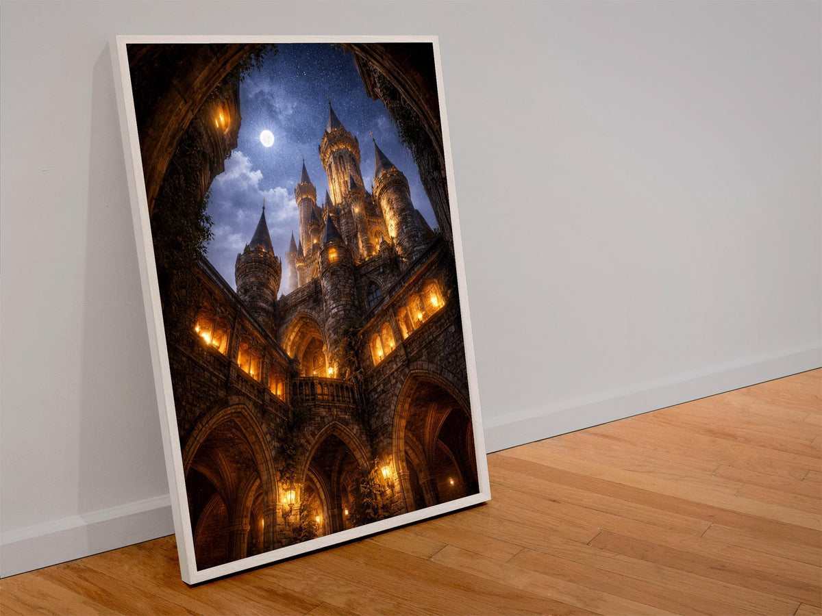 Moonlit Medieval Castle