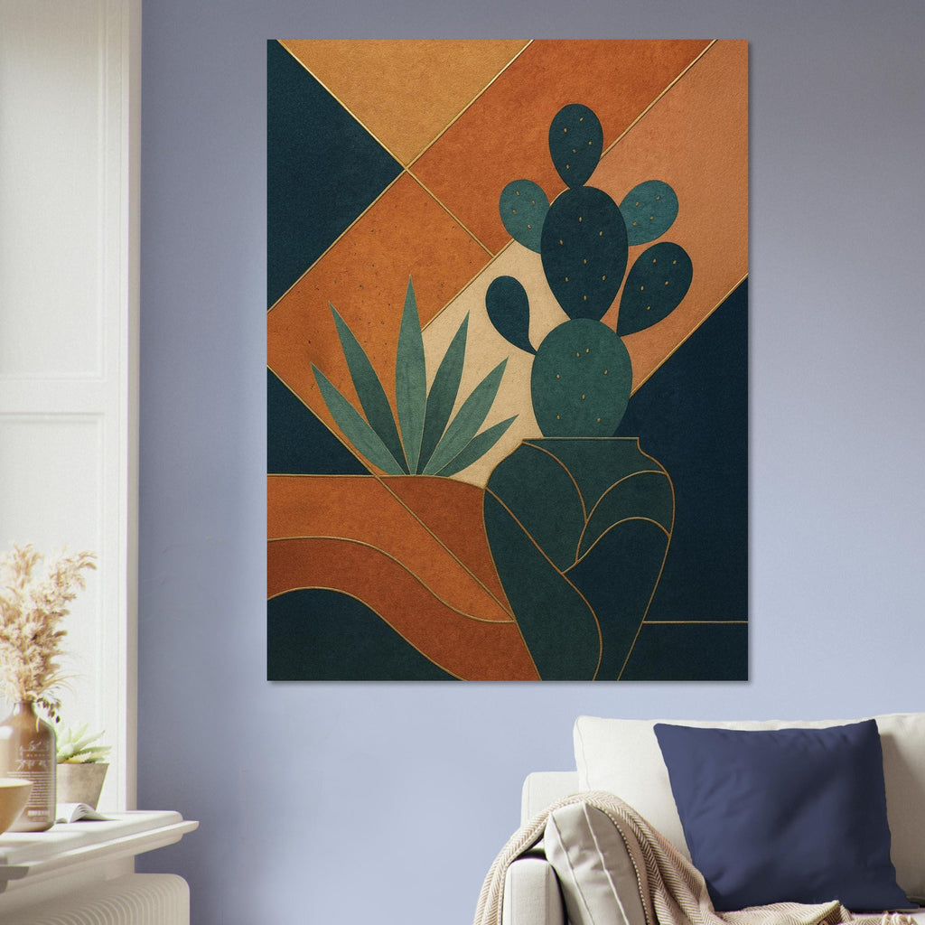 Abstract Desert Cactus