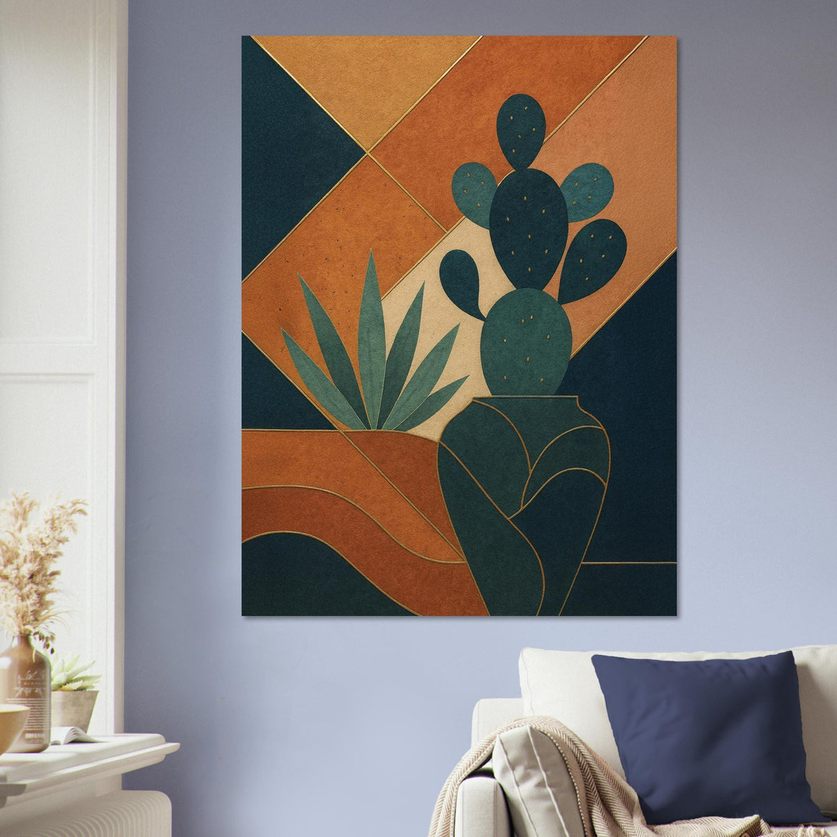 Abstract Desert Cactus