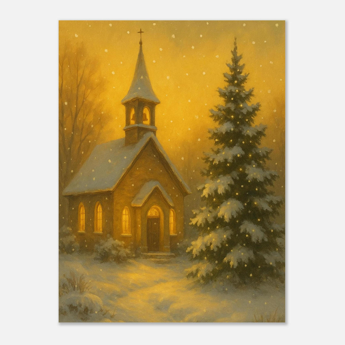 Snowy Golden Church