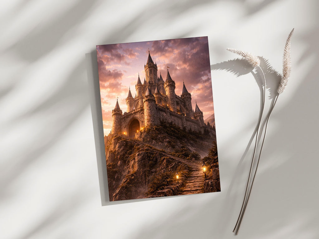 Fantasy Sunset Castle