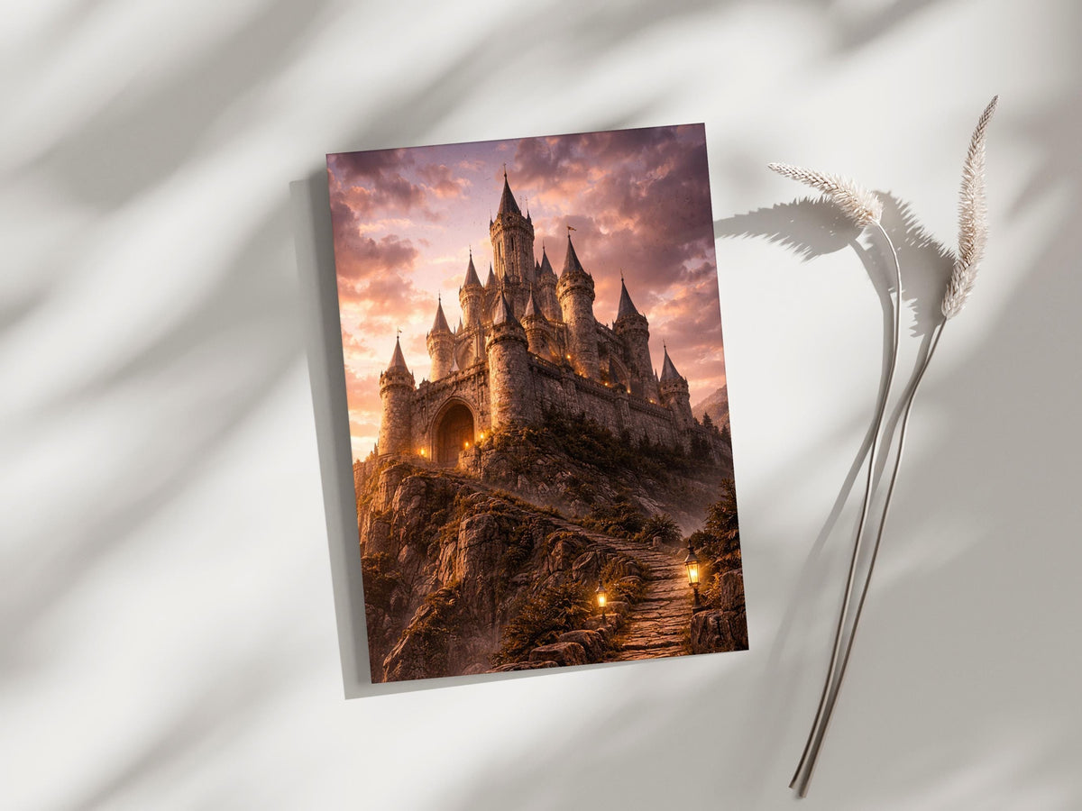 Fantasy Sunset Castle