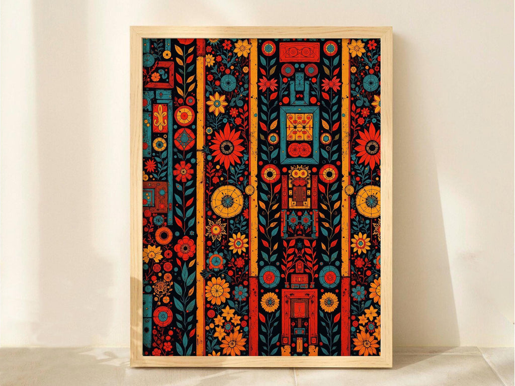 Colorful Boho Floral Pattern