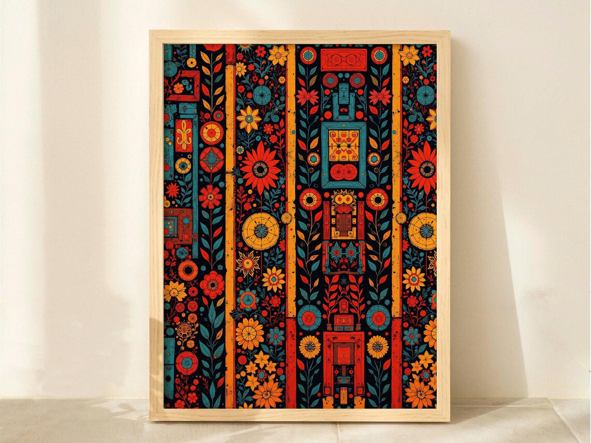 Colorful Boho Floral Pattern