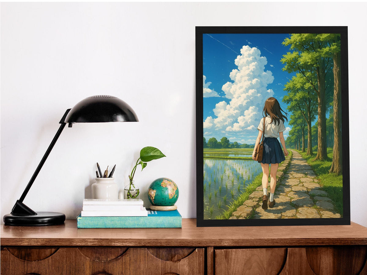 Anime Summer Countryside Girl