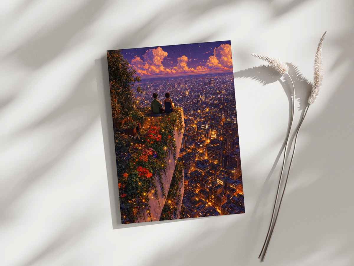 Romantic Night City Couple