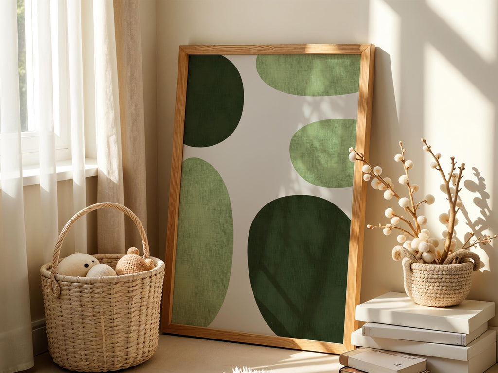 Green Mid Century Geometry
