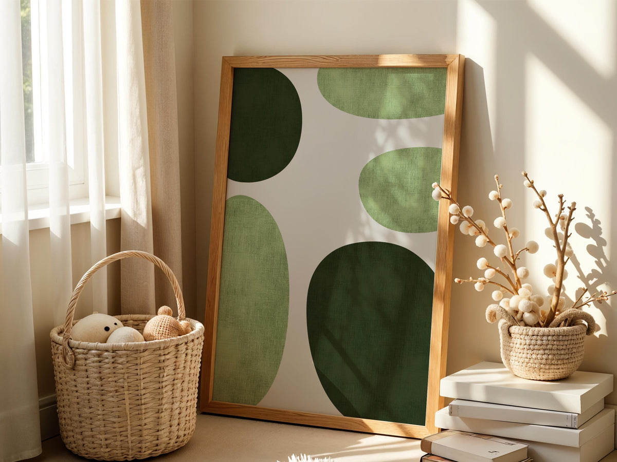 Green Mid Century Geometry