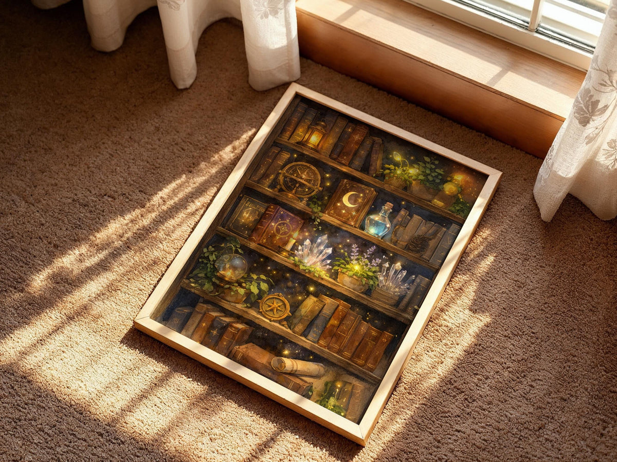 Magical Vintage Bookshelf