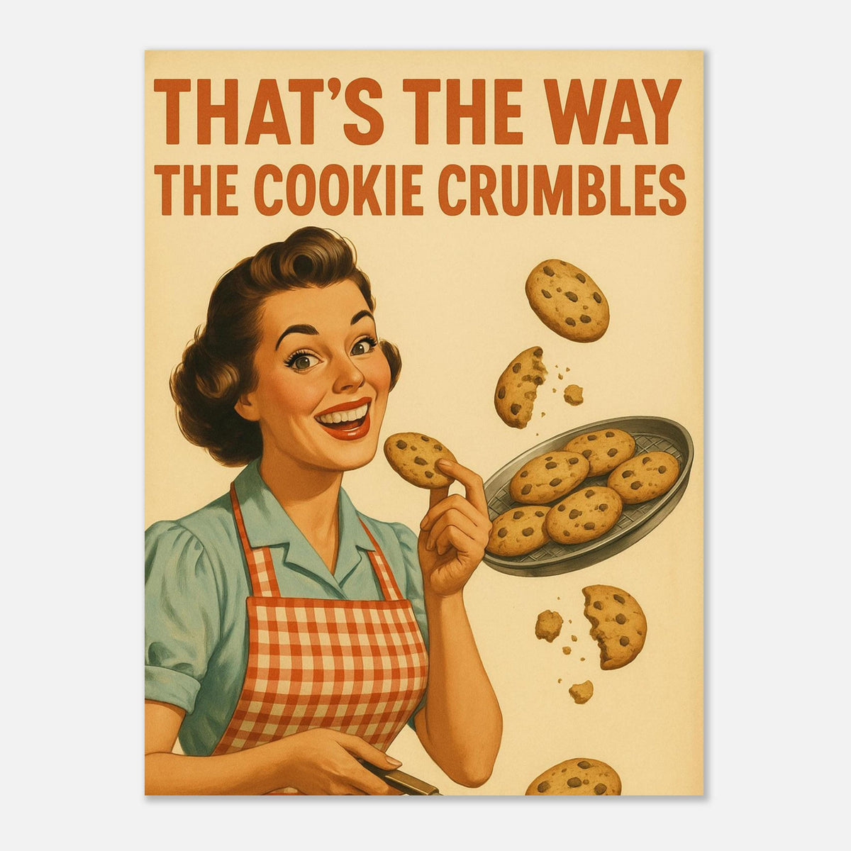 Retro Cookie Baking Woman