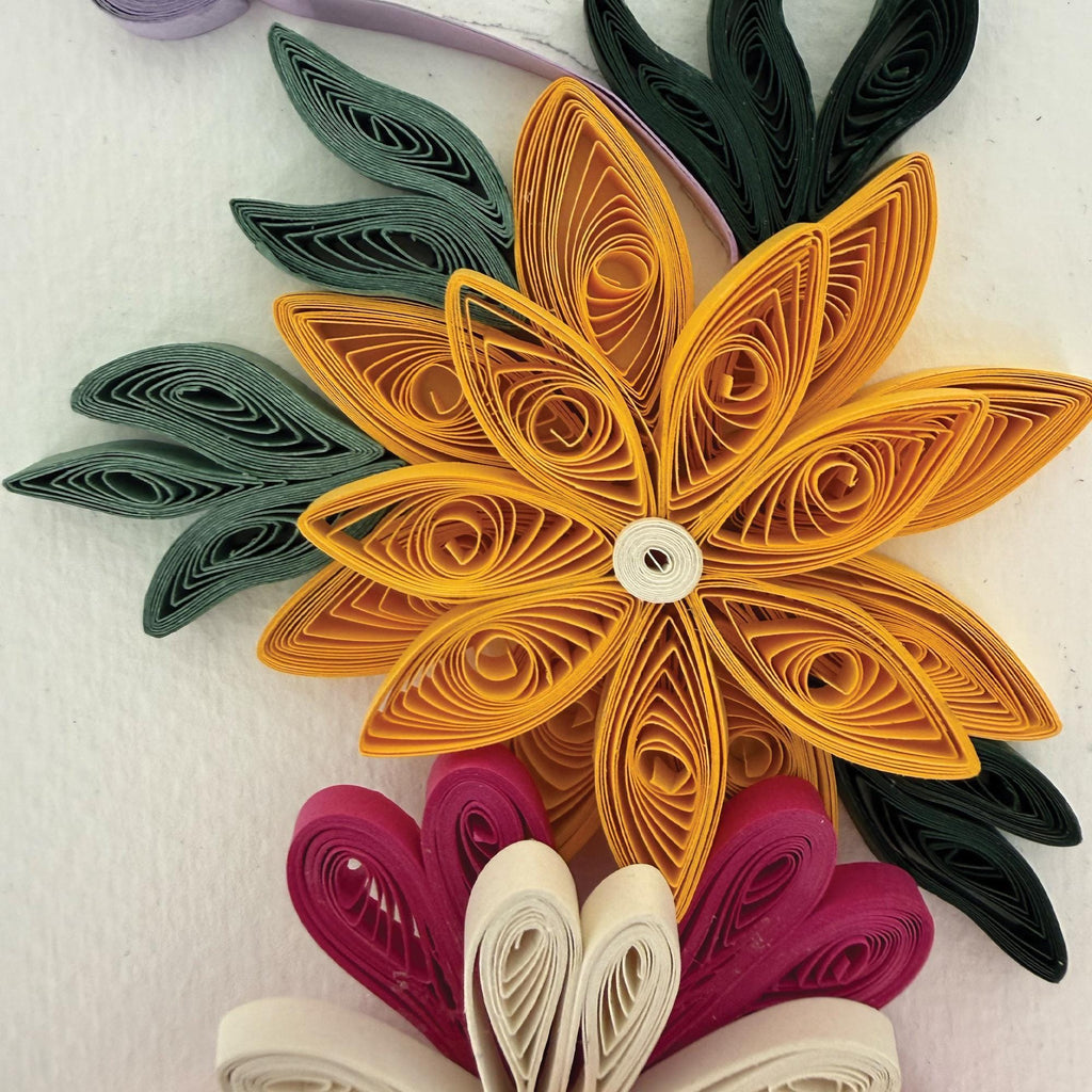 Handmade 3D Floral Quilling