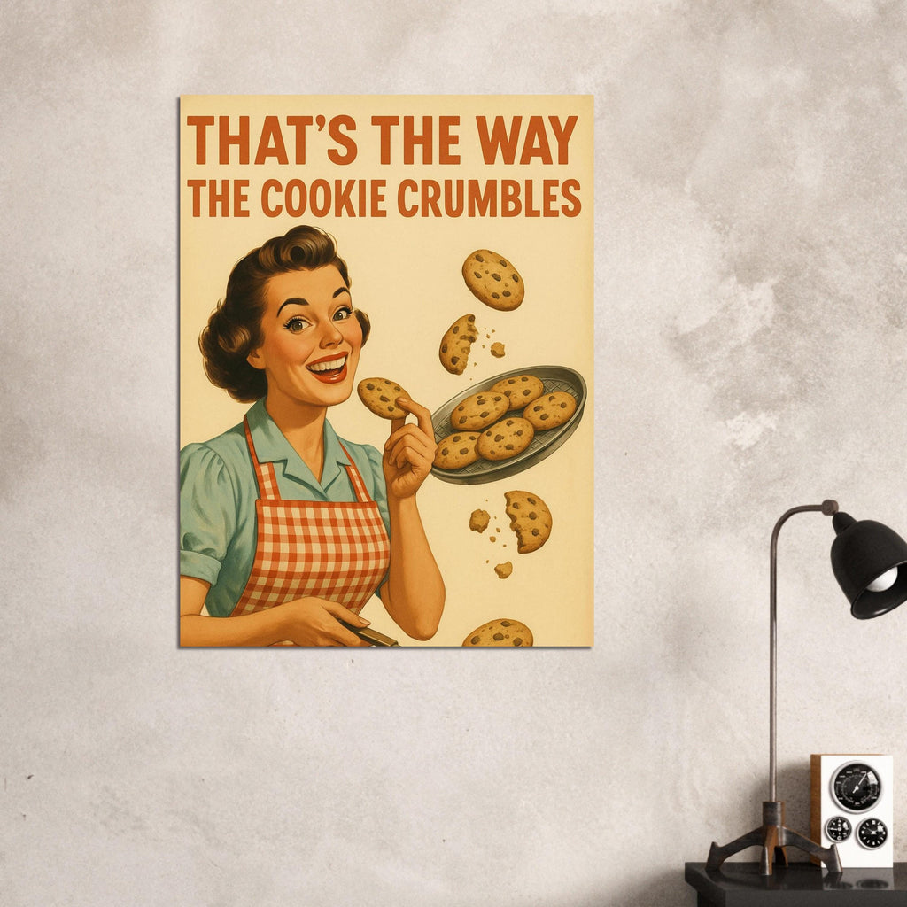 Retro Cookie Baking Woman