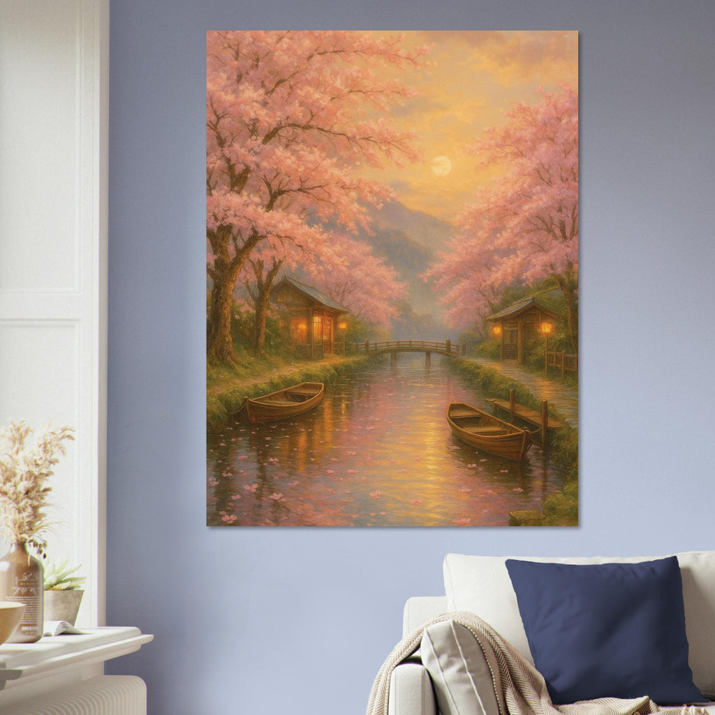 Japanese Sakura River