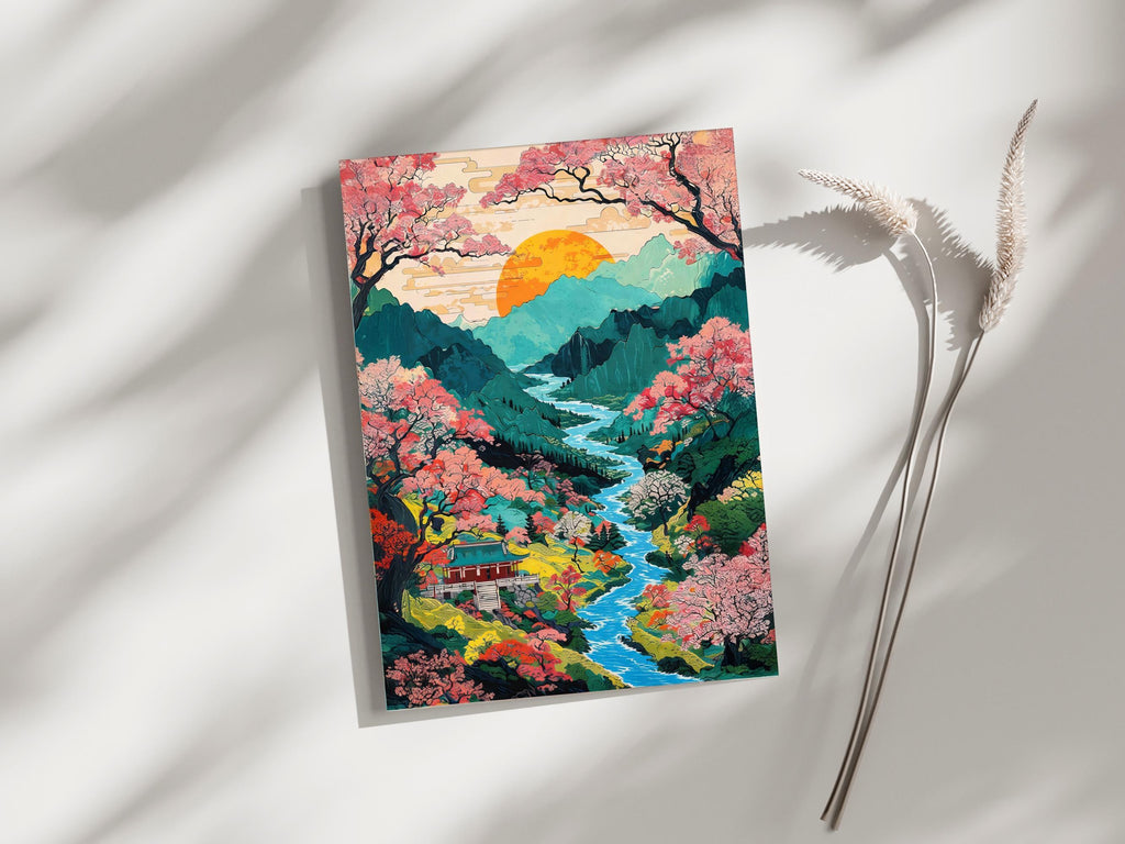 Vibrant Sakura Valley