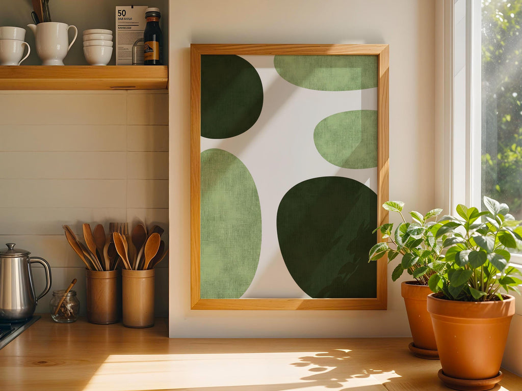 Green Mid Century Geometry