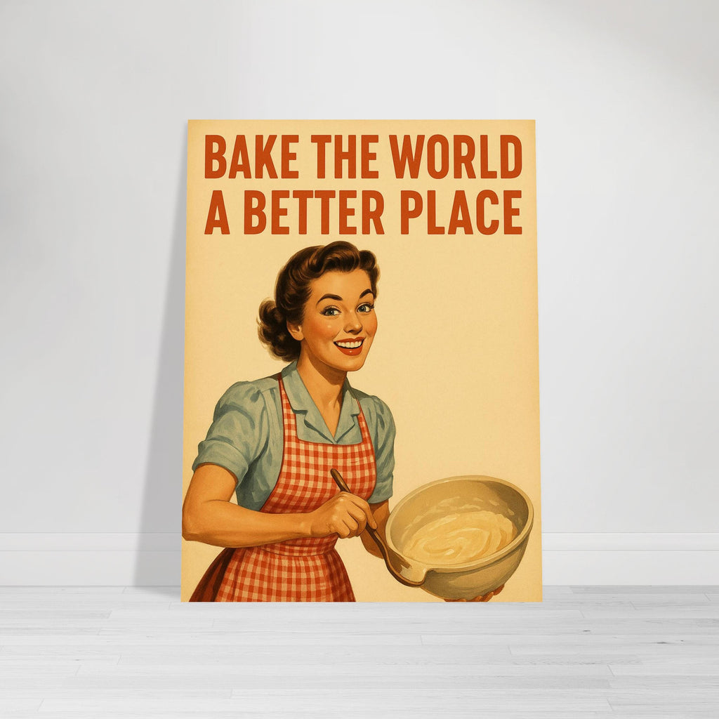 Vintage Baking Woman