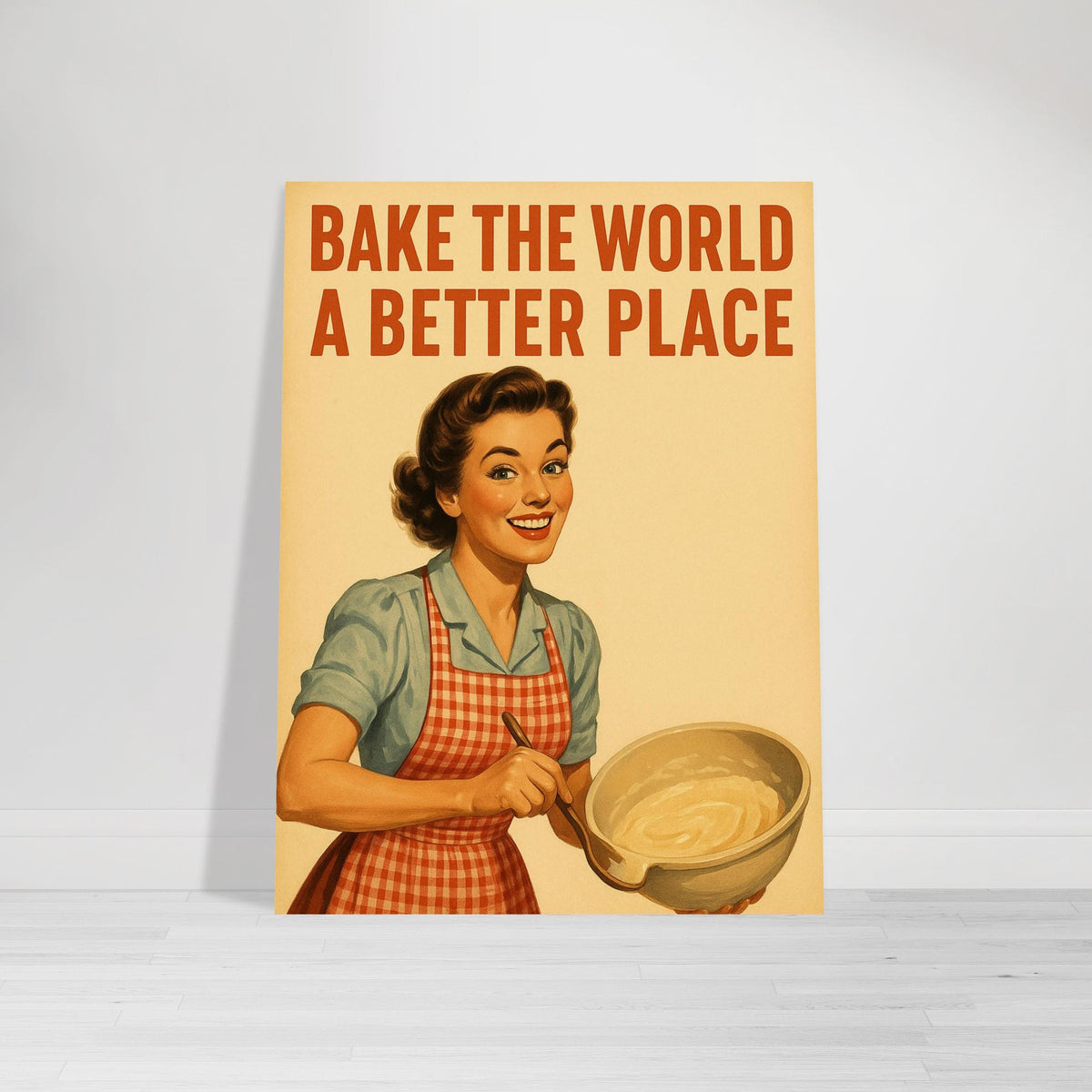 Vintage Baking Woman