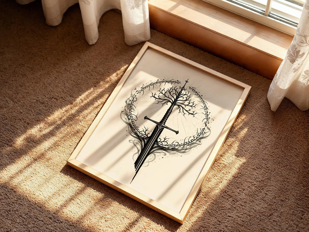 Tree of Gondor with Broken Sword