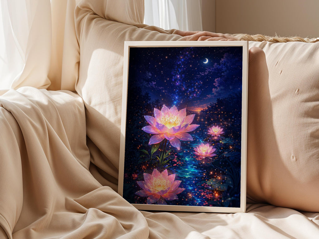 Starry Lotus Flowers