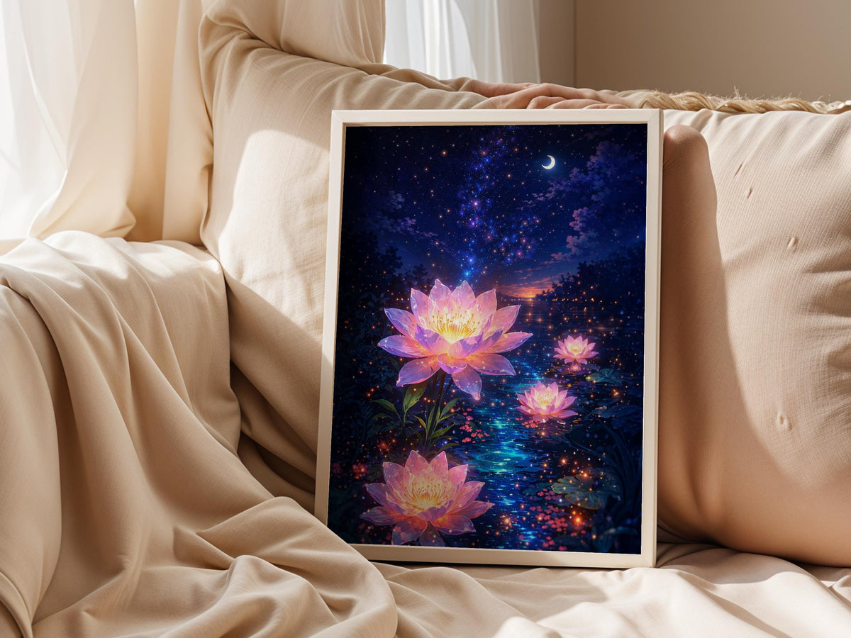 Starry Lotus Flowers