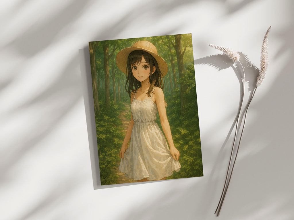 Whimsical Forest Anime Girl