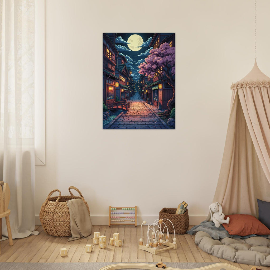 Moonlit Japanese Street