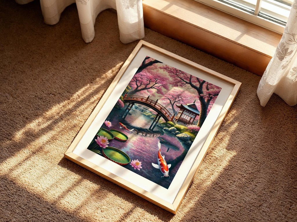Cherry Blossom Koi Pond