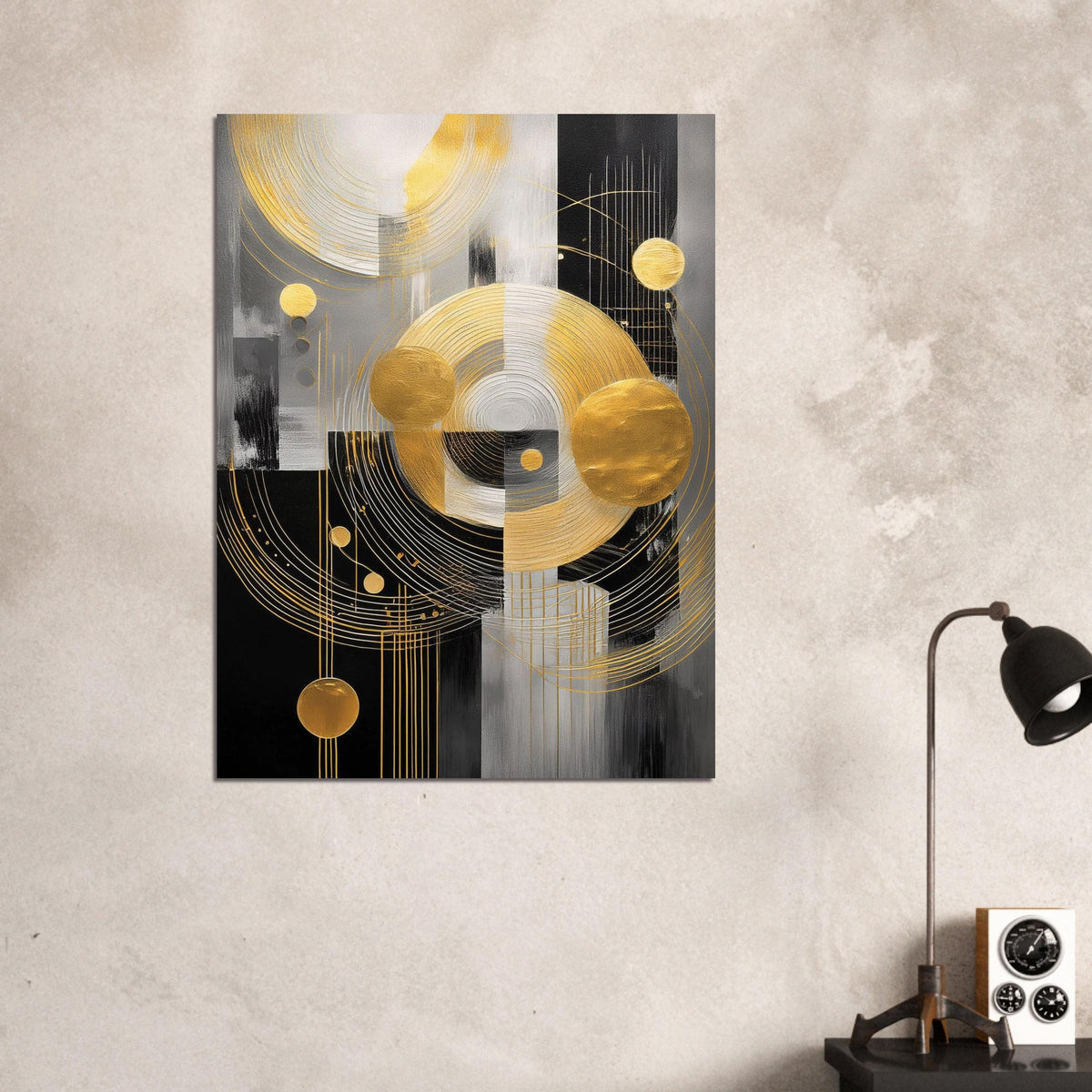 Gold Black Geometry