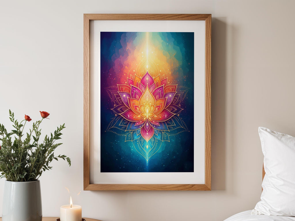 Rainbow Lotus Mandala