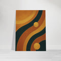 Amber Gold Abstract Waves