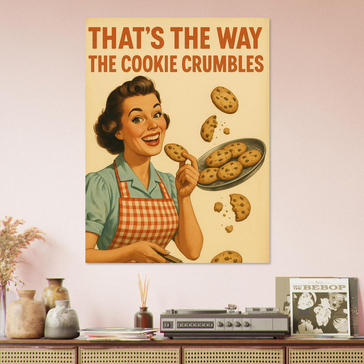 Retro Cookie Baking Woman