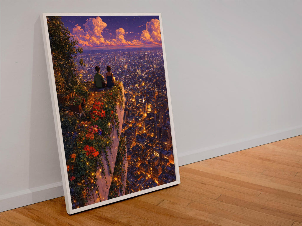 Romantic Night City Couple