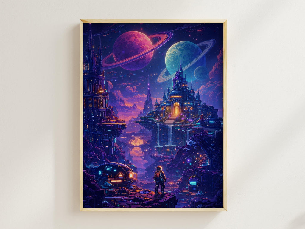 Neon Sci Fi City