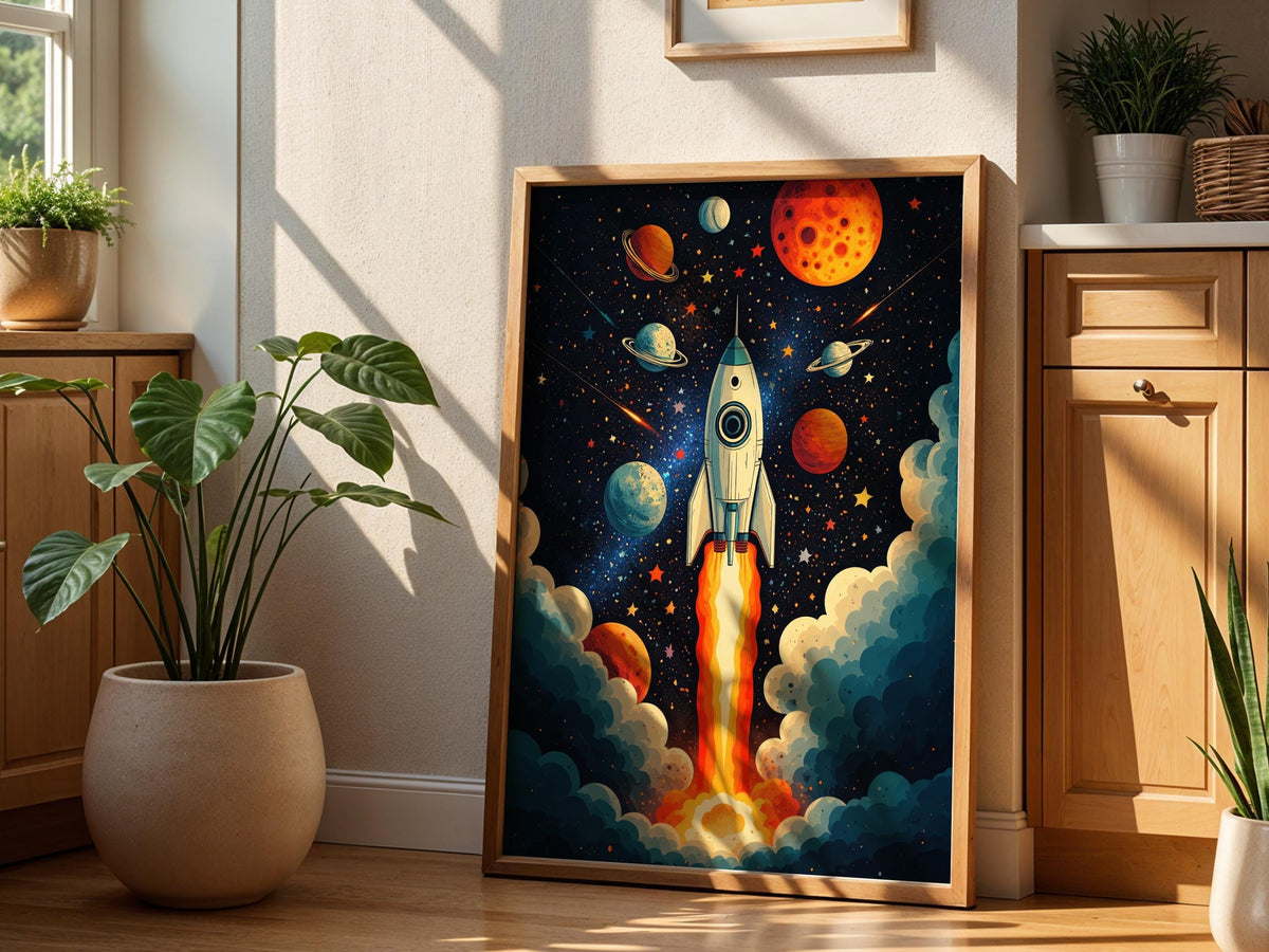 Retro Cosmic Rocket
