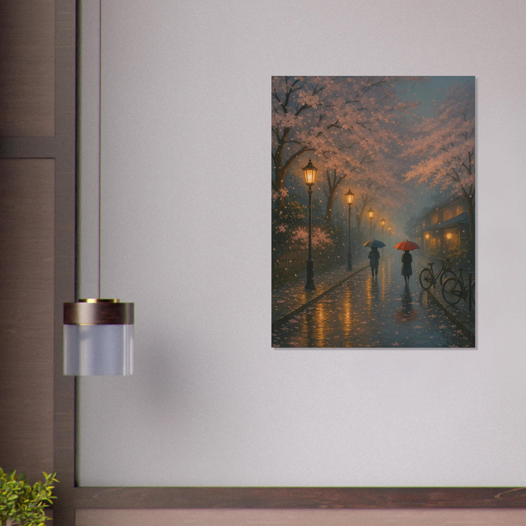 Rainy Sakura Streetlight