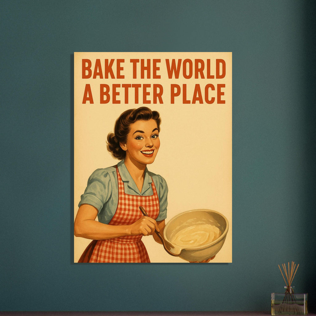 Vintage Baking Woman