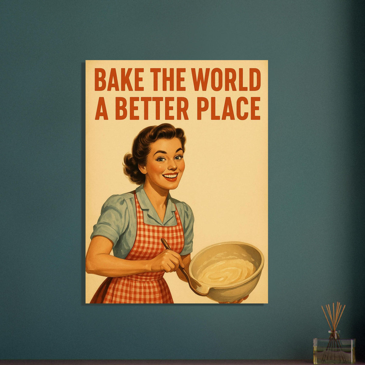 Vintage Baking Woman