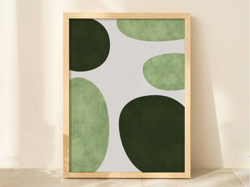 Green Mid Century Geometry