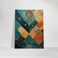 Teal Gold Geometry