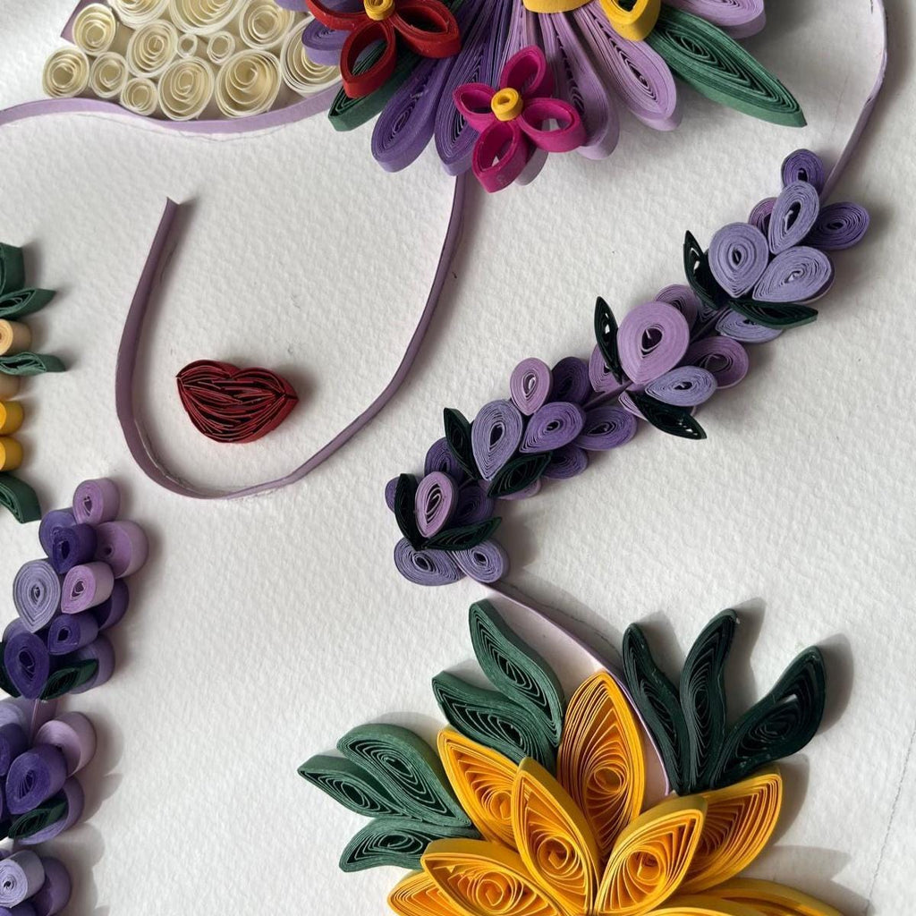 Handmade 3D Floral Quilling