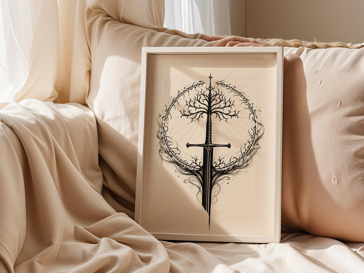 Tree of Gondor with Broken Sword