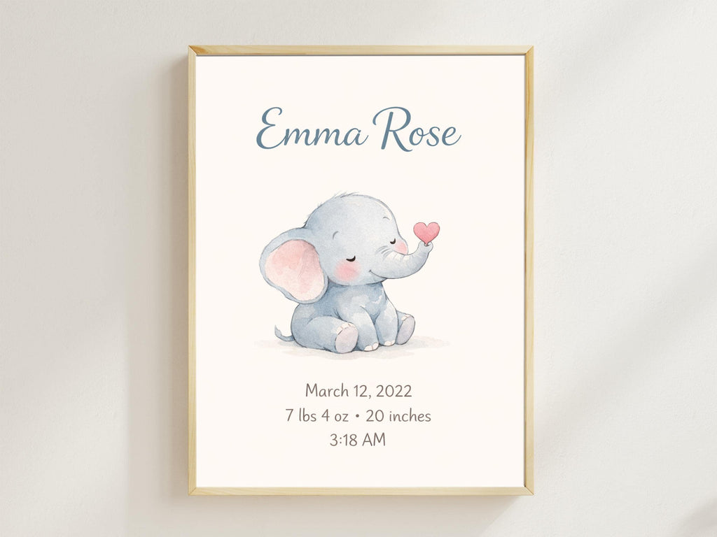 Personalized Baby Elephant Nursery