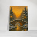 Snowy Village Bridge