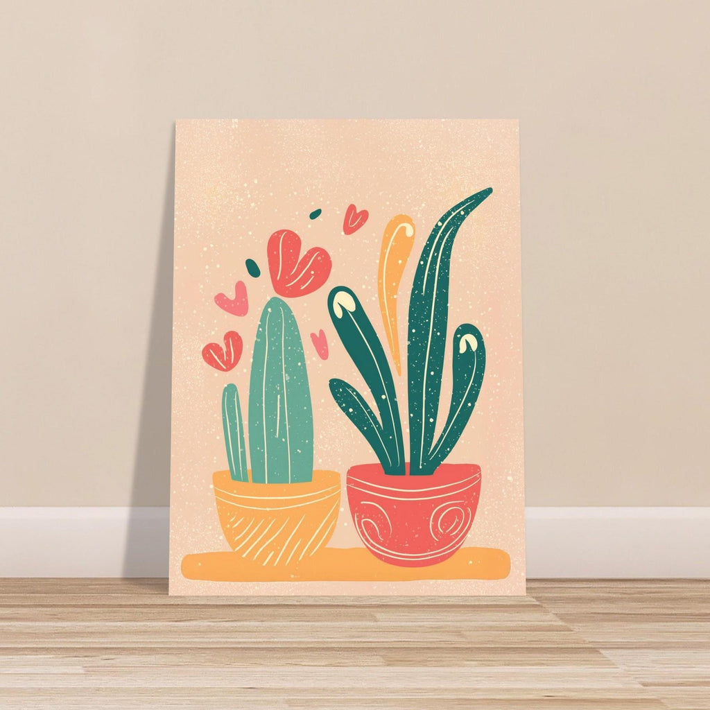 Modern Colorful Cactus