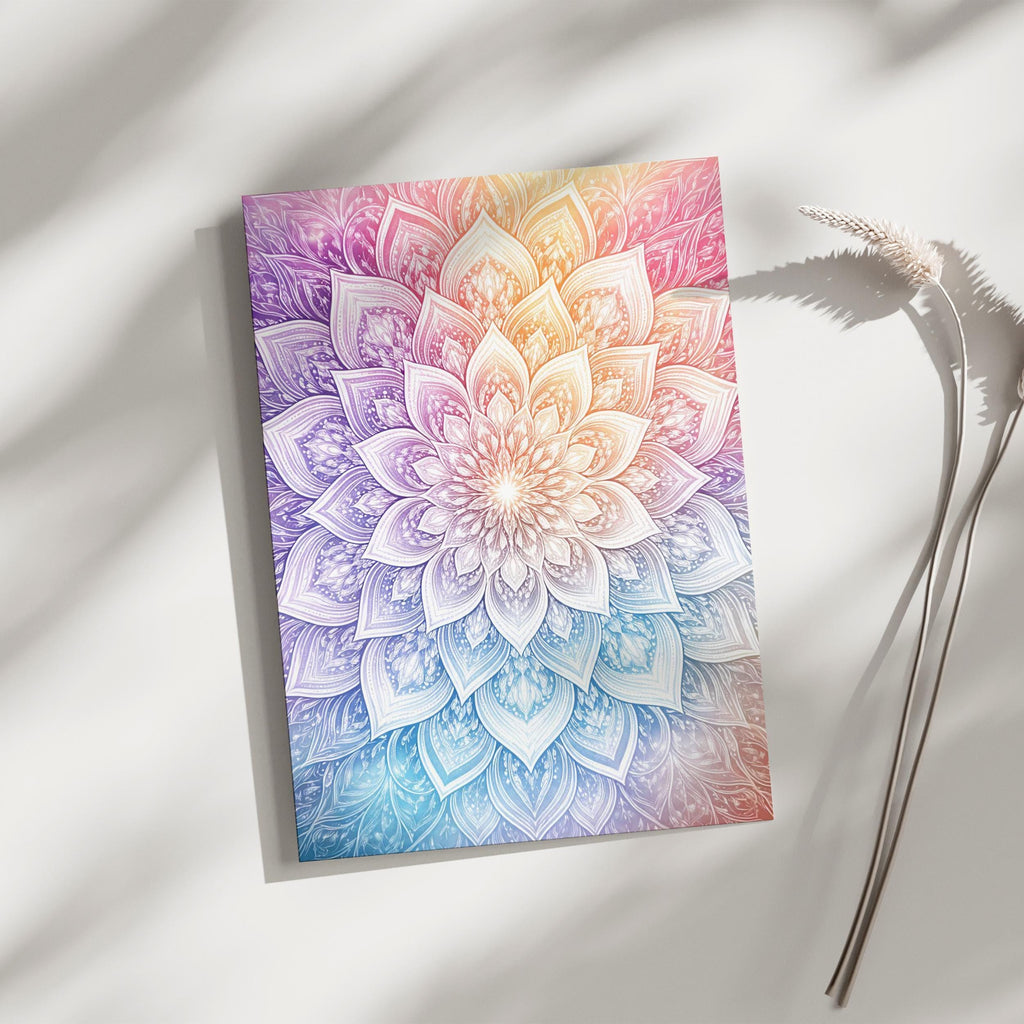 Zen Rainbow Lotus Mandala